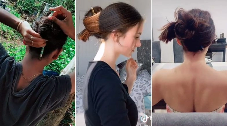 How to Make Money Heist's Inspector Raquel's Signature Messy Pencil Bun?