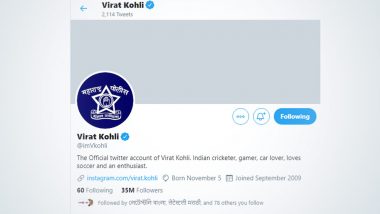 Virat Kohli Changes Twitter Profile Picture as Tribute to Maharashtra Police Amid COVID-19 Crisis