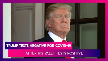 Donald Trump Tests Negative For COVID-19 After His Valet Tests Positive, Confirms White House