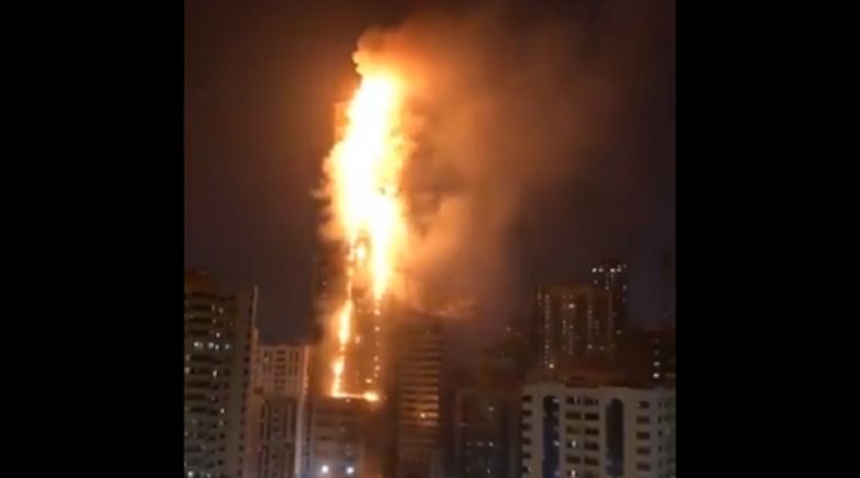 Abbco Tower Fire: Massive Blaze Tears Through One of Sharjah's Tallest Buildings