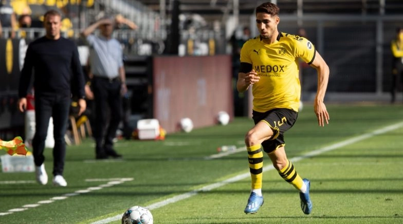 Hakimi Named Bundesliga's Fastest Player Since Data Collection Began