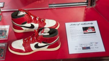 Michael Jordan's First Air Jordan Sneakers Sold for Record-Breaking $560,000 at Sotheby's Auction