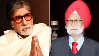 Amitabh Bachchan Pays Respects To Late Hockey Legend Balbir Singh Sr, Condoles The Death of 'Champion' and 'Indian Pride' (View Tweet)