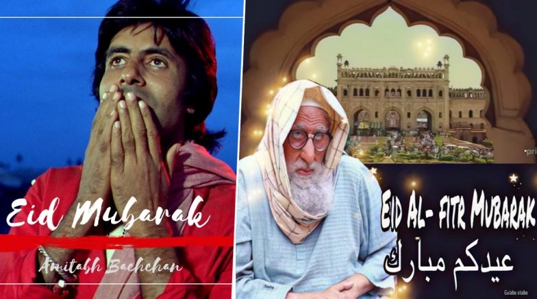 Amitabh Sends Eid Wishes to Fans In Coolie And Gulabo Sitabo Style!