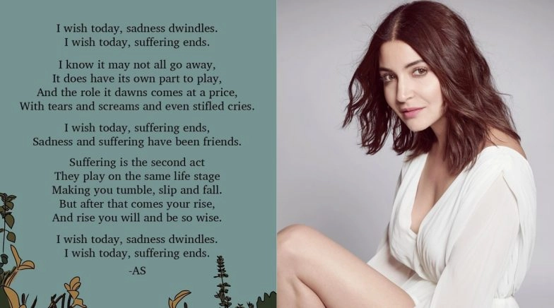 Anushka Sharma Pens Down a Poem On Sadness