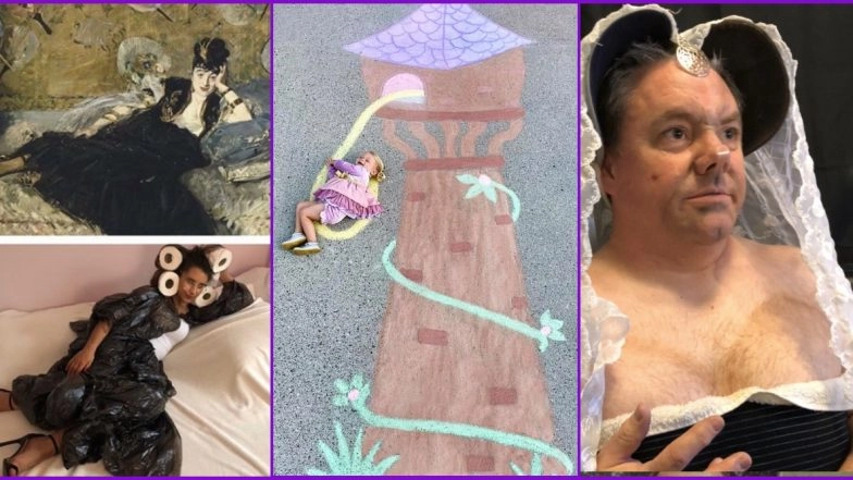 Atlanta Family's Chalk Art Adventures Go Viral, Other Times When People Around the World Creatively Used Art to Beat the Social Distancing Blues (Check Funny Pics)
