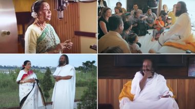 Asha Bhosle Releases the Song ‘Main Hoon’ on Her YouTube Channel, Veteran Playback Singer Dedicates the Track to Spiritual Leader Sri Sri Ravi Shankar (Watch Video)