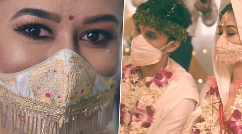 Assamese Couple Get Married Wearing Beautiful Silk Handloom Mask, Receives Praises on Social Media