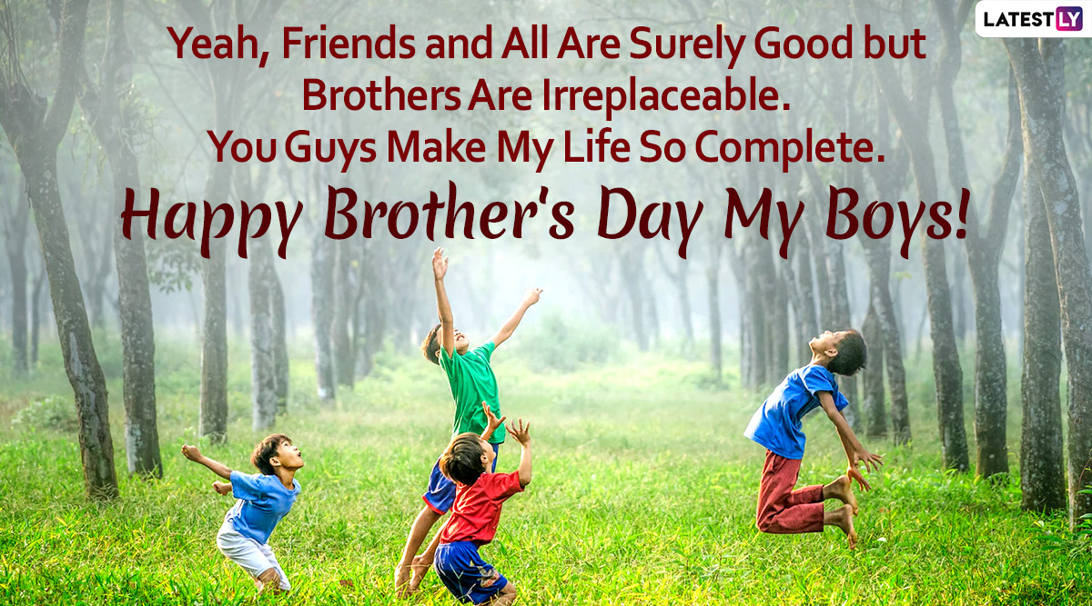 Happy Brother’s Day 2020 Images in HD & Greetings for Free Download ...