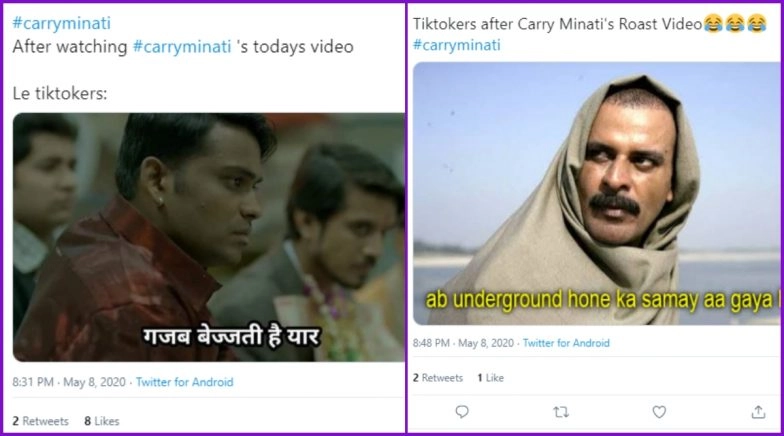 Carry Minati's YouTube Vs TikTok Videos Gives Rise to #CarryMinati Meme-Fest on Twitter