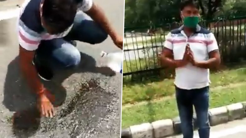 Chandigarh Biker Spits on Road, Traffic Cop Makes Him Clean it, Watch Video