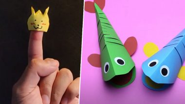 Paper Craft Ideas For Kids to Learn During Lockdown: From Cute Finger Puppet to Moving Fish, 5 DIY Videos to Engage Your Child Sensibly at Home