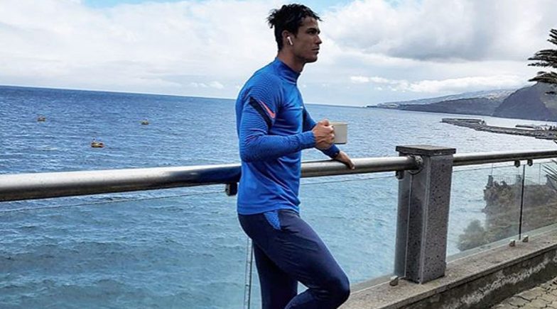 Cristiano Ronaldo Relaxes in Madeira Mansion After His Return to Italy Gets Delayed (See Pics)