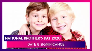 National Brother's Day (US) 2020: Here's The Significance Of The Day Celebrating Brothers