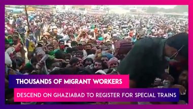 Ghaziabad: Thousands Of Migrant Workers Gather To Register For 3 Shramik Special Trains For UP