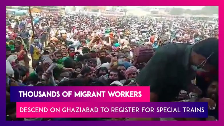 Ghaziabad: Thousands Of Migrant Workers Gather To Register For 3 ...