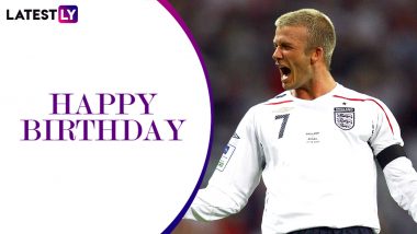 David Beckham Birthday Special: Five Best Goals by the Former England Captain