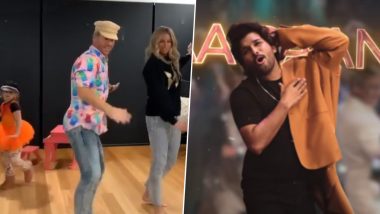 Australian Cricketer David Warner’s Dance Moves On Ala Vaikunthapurramuloo Song Ramuloo Ramulaa Leaves Allu Arjun Awestruck (Watch Video)