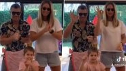 David Warner, Wife Candice and Daughter Indi Groove to Tamil Song Inji Iduppazhaga in Their Latest TikTok Video