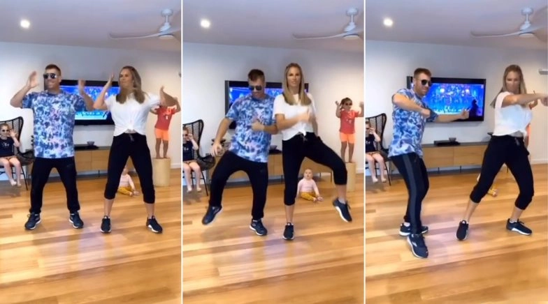 David Warner and Wife Candice Groove to Mahesh Babu’s Song ‘Mind Block’ In Latest TikTok Video