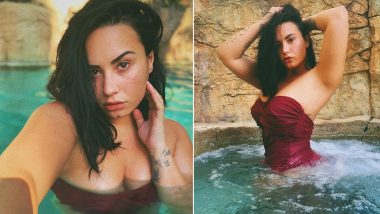 Demi Lovato's Pool Photo-Shoot On 'Self-Timer' is Hot and Happening! (View Pics)