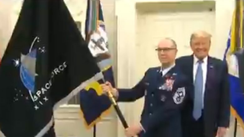 Donald Trump Unveils Space Force Flag, Says US Working on ‘Super Duper' Missile