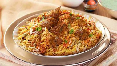 Bakrid 2020 Mutton Biryani Recipe: Quick and Easy Way to Prepare Delicious Mutton Biryani for Eid al-Adha at Home (Watch Tutorial Video)