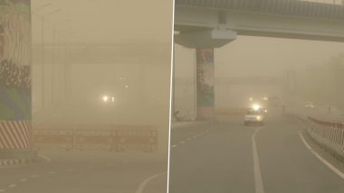 Dust Storm Sweeps Delhi-NCR, Sky Turns Dark, Residents Share Video And Pictures of Sudden Change in Weather