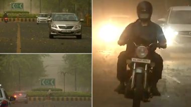 Dust Storm, Heavy Rains Hit Delhi-NCR Second Time in May, Residents Share Video And Pictures of Sudden Change in Weather