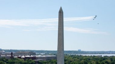 US Air Force and Navy Stage Spectacular Flypast to Salute Frontline Coronavirus Workers