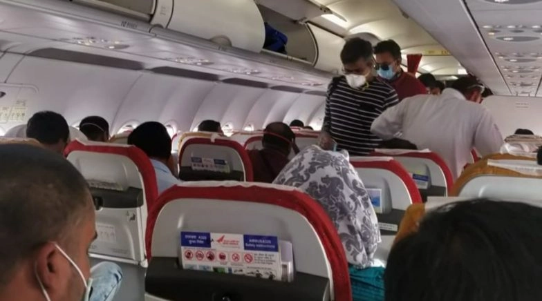 Air India Flight with 139 Passengers Departs for Delhi from Riyadh in Saudi Arabia