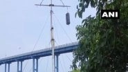 Cyclone Amphan: 'Cyclone Warning Cage Number 2' Hoisted at Pamban Bridge in Tamil Nadu