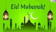 Eid ul-Fitr 2020 Wishes: WhatsApp Stickers, Facebook Greetings, GIF Images, SMS and Messages to Wish Eid Mubarak