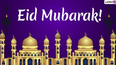 Eid Mubarak 2020 Greetings & HD Images: WhatsApp Stickers, Urdu Shayari, Facebook Quotes, SMS and GIF Messages to Send on Eid al-Fitr