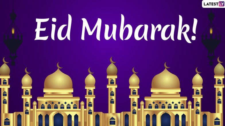 Eid Mubarak 2020 Greetings & HD Images: WhatsApp Stickers, Urdu Shayari, Facebook Quotes, SMS and GIF Messages to Send on Eid al-Fitr