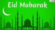 Eid Mubarak 2020 Greetings in Urdu & Happy Eid al-Fitr 1441 AH Messages: WhatsApp Stickers, HD Images, Eid GIFs, Facebook Quotes and Wishes to Send on Eid ul-Fitr