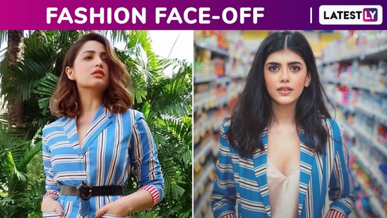 Fashion Face-Off: Yami Gautam or Sanjana Sanghi? Whose Stripe Hype, a Nidhika Shekhar Outfit Was Better?