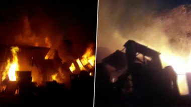 Massive Fire Breaks Out at a Factory in Nashik, Ten Fire Tenders Pressed into Action