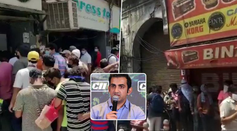 Gautam Gambhir Lashes Out at People for breaking Rules and Gathering Outside Liquor Shops