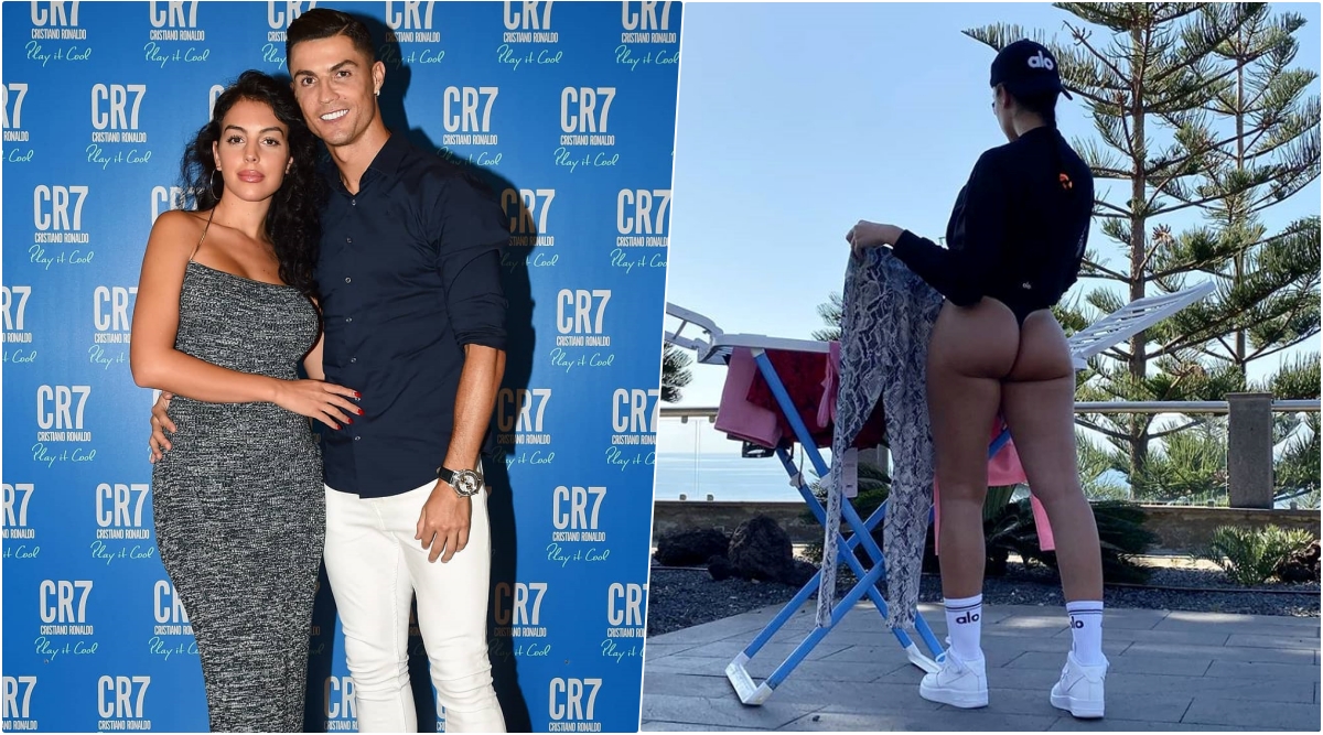Georgina Rodríguez, Cristiano Ronaldo's Hot Girlfriend Bares Her Butt in  G-String, Captions The Photo 'Cloths in the Air