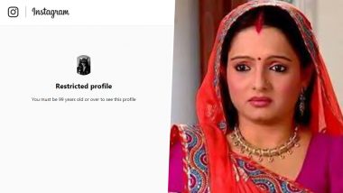 Gia Manek’s Instagram Account Shows Restricted Access Only for Age 99 and Above! We Wonder if Someone Has Hacked Saath Nibhaana Saathiya’s Gopi Bahu’s Page