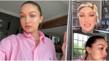 Gigi Hadid Talks About Being Pregnant During the Fashion Week and Reveals the Truth Behind Plastic Surgery Rumours in an Insta Live Session (Watch Video)
