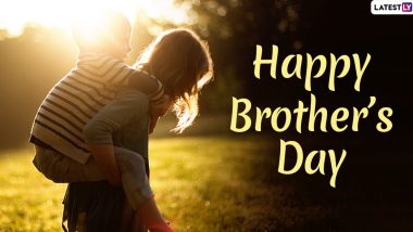 Happy Brother’s Day 2020 Greetings & HD Images: WhatsApp Stickers, Quotes, Facebook GIFs, SMS and Messages to Wish Your Sibling