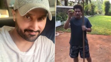 Harbhajan Singh Shares Video of Sachin Tendulkar Plucking Lemons From Tree, Asks Some for Himself