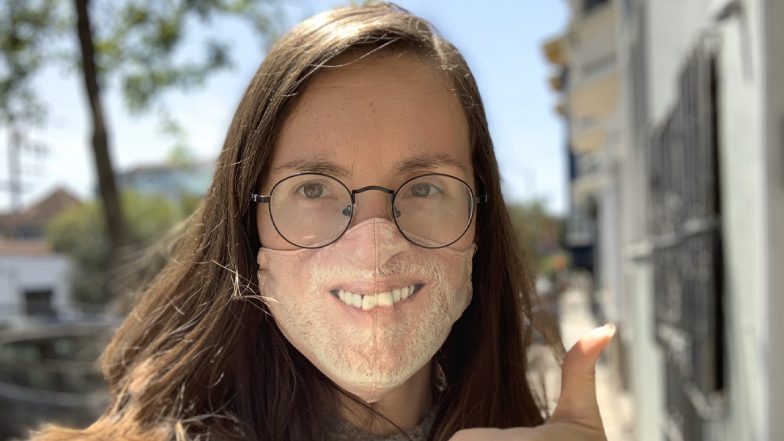 Woman's 'Hide the Pain Harold' Meme Customised Face Mask Goes Viral, Netizens Can't Wait to Get One For Themselves! (See Pics)