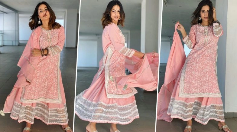 Hina Khan’s Pink Embroidered Outfit For Eid 2020 Is Gorg!