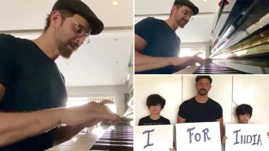 Hrithik Roshan Dedicates His 'Tere Jaisa Yaar Kahan' Piano Rendition to Friends At The 'I For India' Concert (Watch Video)