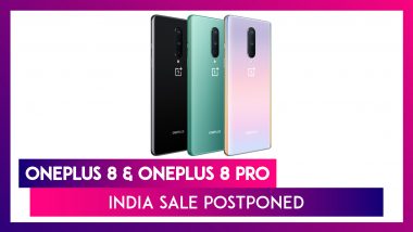 OnePlus 8 & OnePlus 8 Pro India Sale Postponed; Special Limited Sale Details Announced