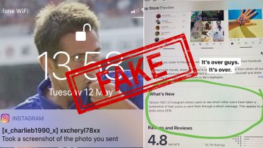Fact Check: Instagram Update Notifies You of Who’s Taken a Screenshot of Your Story, Post and Shared Through DM? Know Truth About This Claim