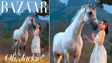Jacqueline Fernandez Poses With a White Pony for Her First Ever Digital Cover and It’ll Make You Go ‘Oh, Jackie’ (View Pics)